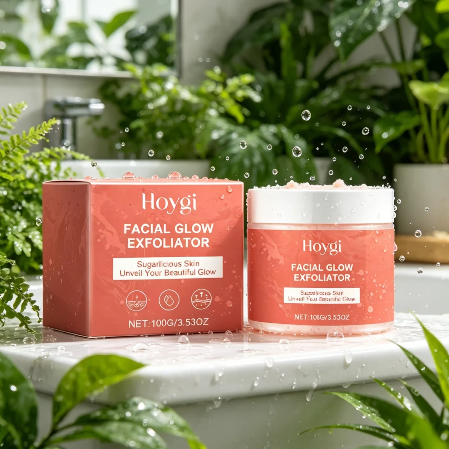 Hoygi Face Exfoliating Scrub – Deep Cleanse & Brighten 100g