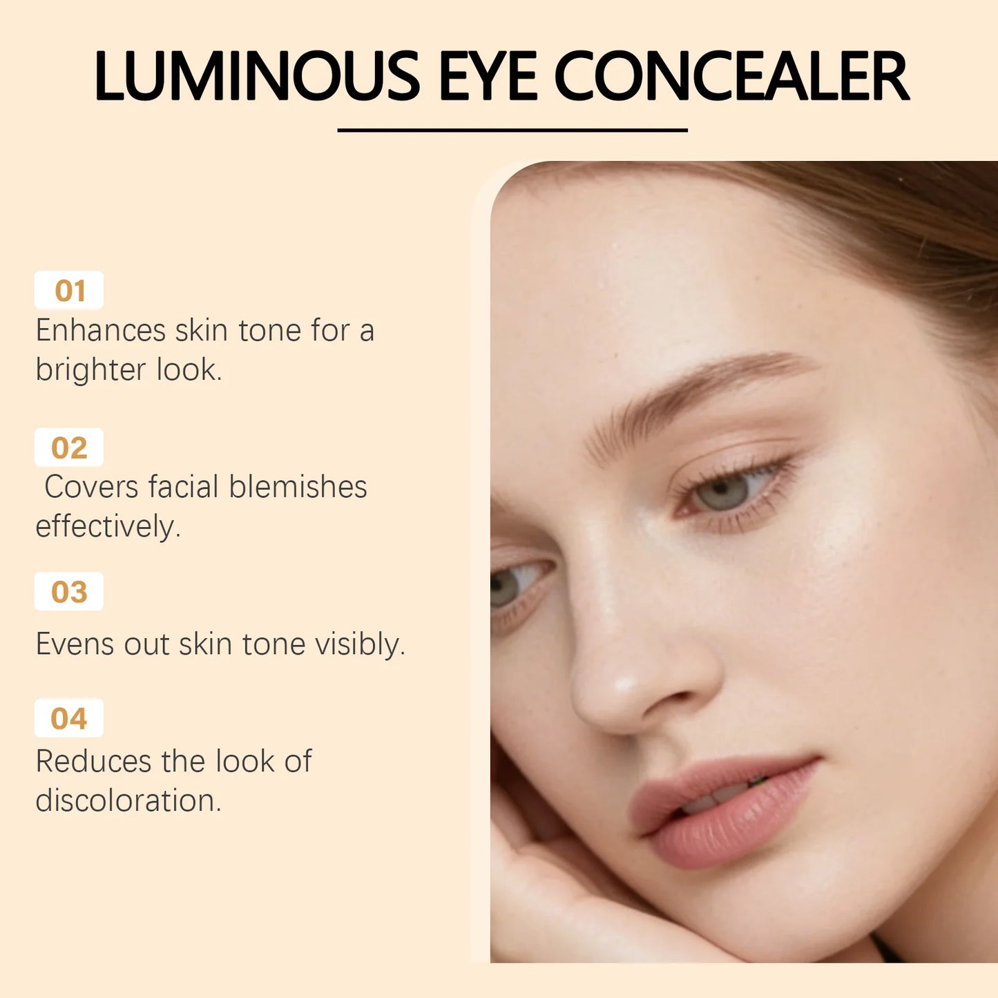 Zephoco Brightening Ivory Eye Concealer | Luminous & Hydrating