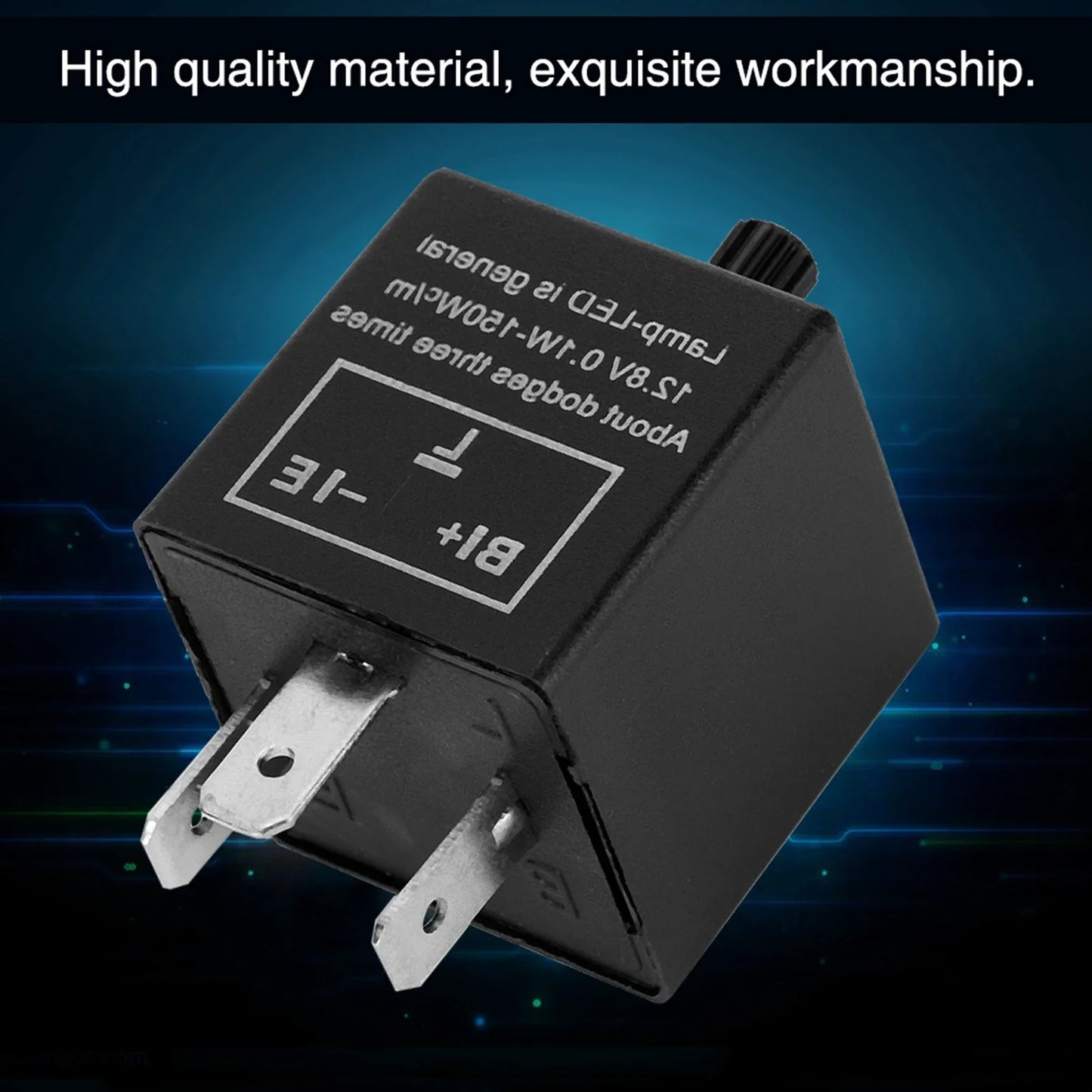 Flasher Blinker Relay Fix 12V 3 Pin Adjustable LED Light Turn Signal