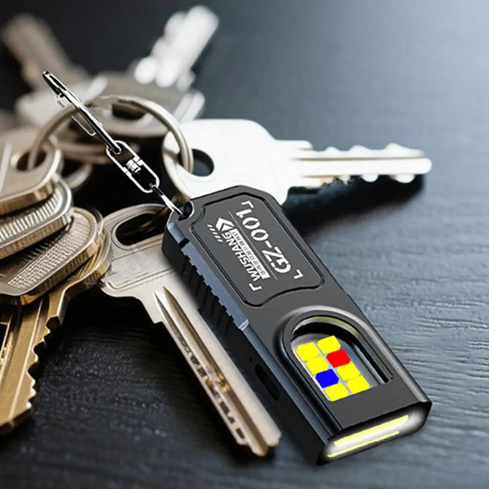 Mini Rechargeable Keychain Flashlight | Magnetic Clip-On EDC Torch