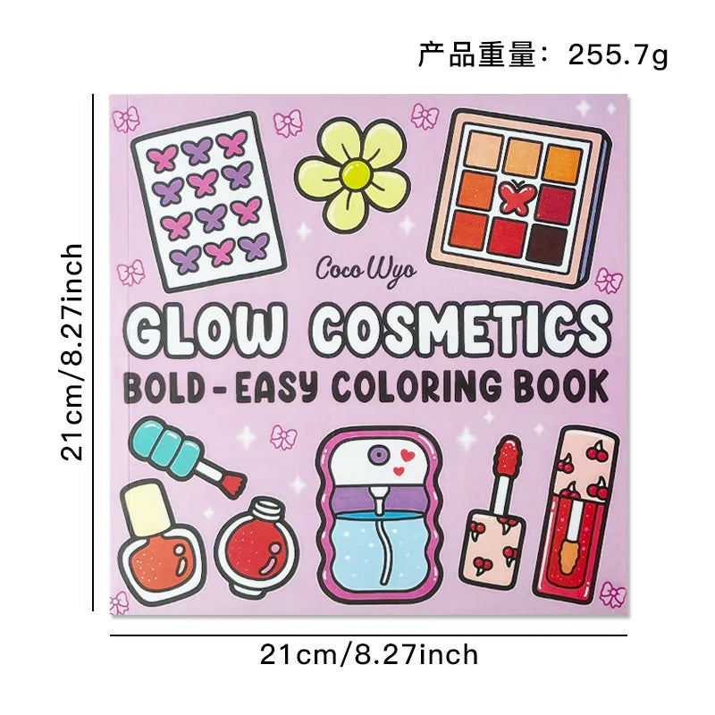 Bview Art Cosmetics Themed Adult Teen Coloring Books Stress Relief