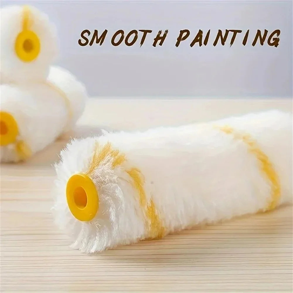 10-Pack Mini Paint Roller Brush Set – Walls, Cabinets & Doors