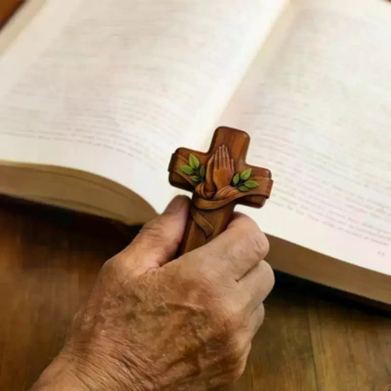 Pocket Prayer Cross with Card & Bag | Easter Christmas Gift