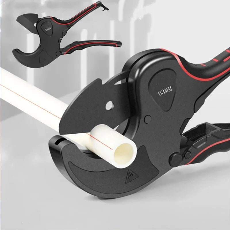 Ratchet Pipe Cutter 32–75mm | PVC PP PE Hose Hand Tool Peaceful Pleasures Health and Wellness