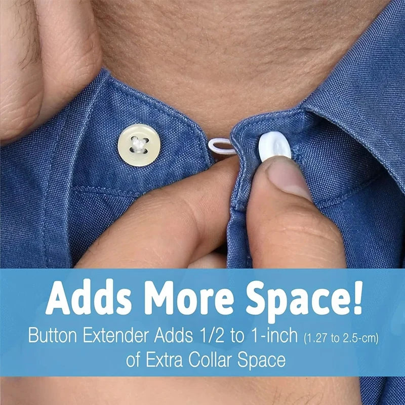 Removable Cuff Neckline Retractable Button Soft Elastic Extender
