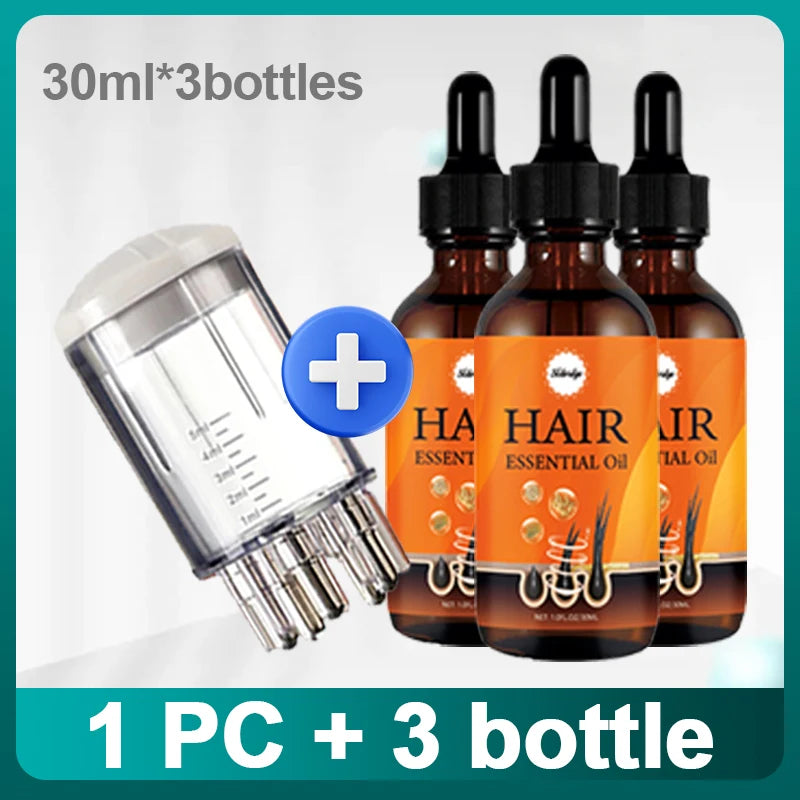 Hair root conditioner gently massages your scalp to solve hair problems and protect your scalp health. Peaceful Pleasures Health and Wellness 1PC plus 3 bottles