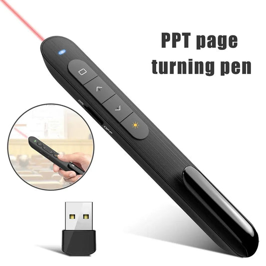 Remote Control Multifunctional Flip Pen Charging Laser Pen Sight Teaching Demonstration Business PPT Speech Red Light Peaceful Pleasures Health and Wellness