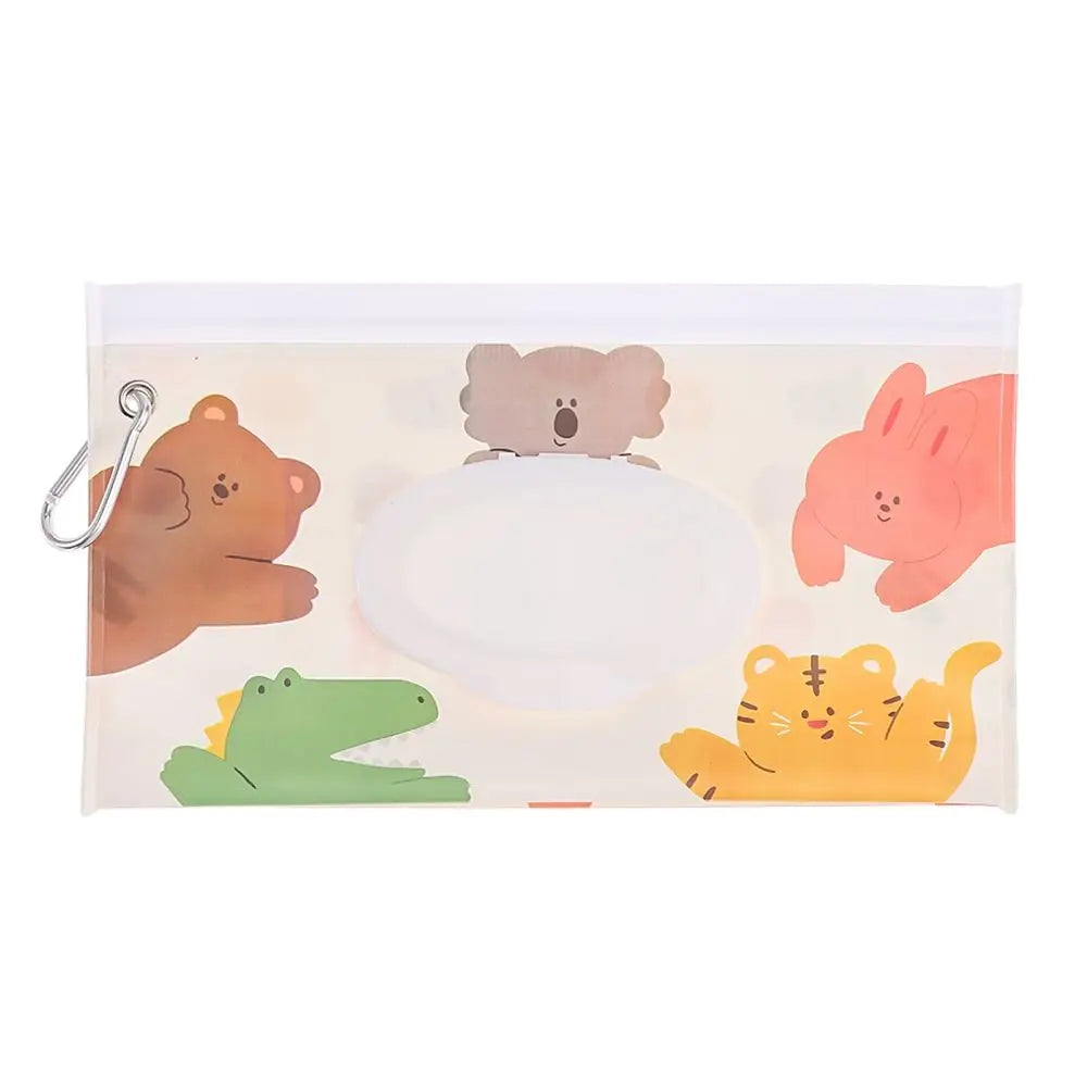 EVA Refillable Baby Wipes Pouch | Flip Cover Snap-Strap Holder