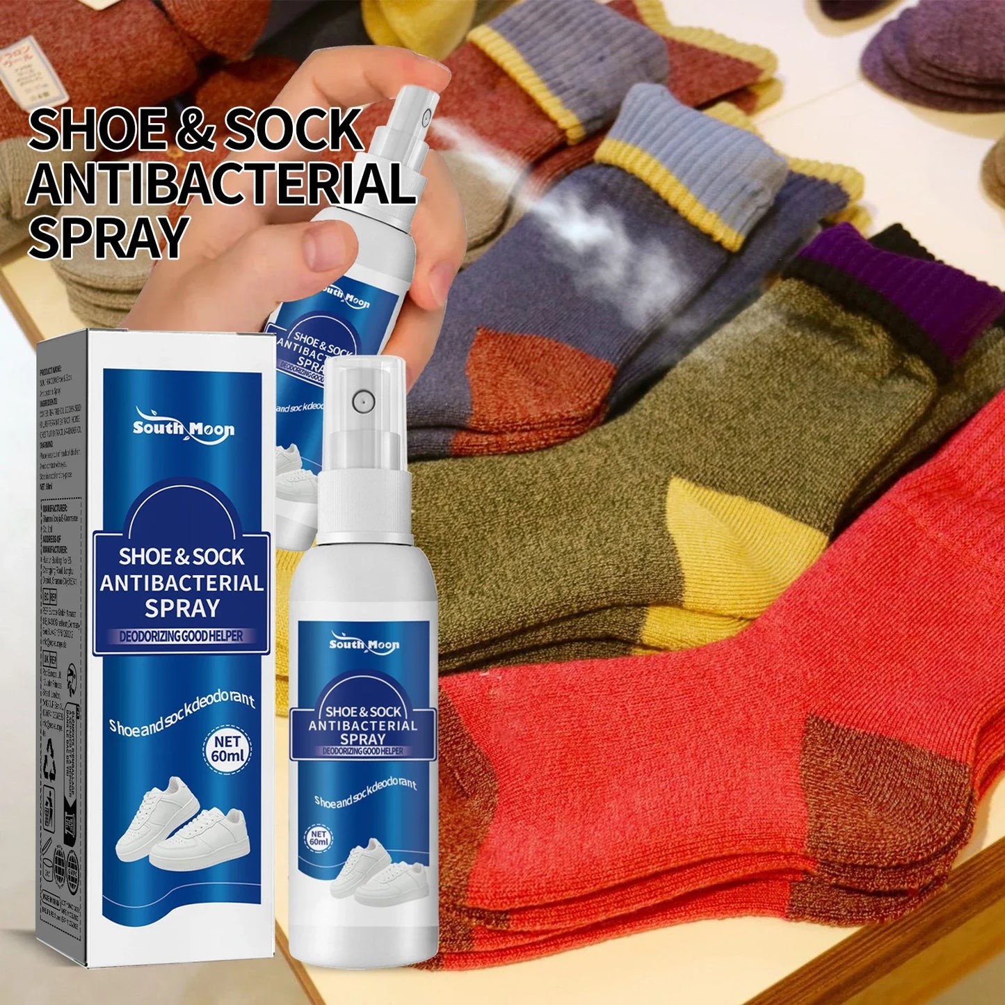 South Moon Shoe & Foot Deodorizer Spray – Antibacterial 60ml