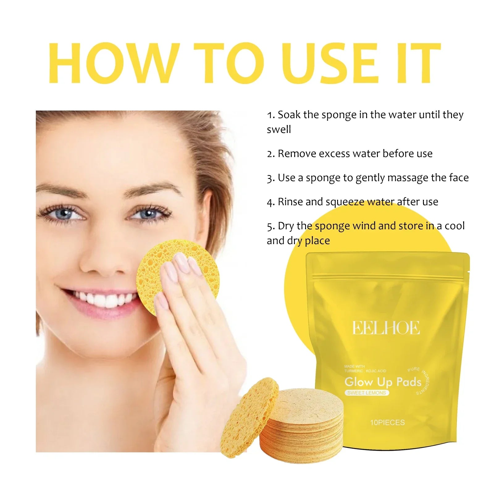 Turmeric Cleansing Pads – Deep Clean, Oil Control, Acne Care Peaceful Pleasures Health and Wellness