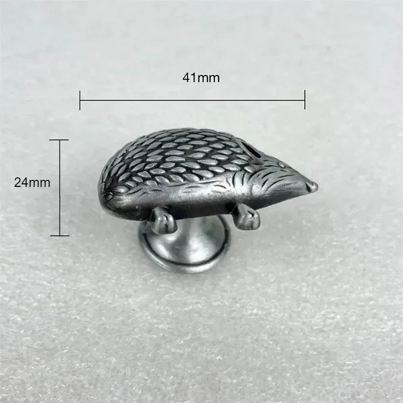 10-Pack Hedgehog Cabinet Knobs – Cute Zinc Alloy Drawer Handles