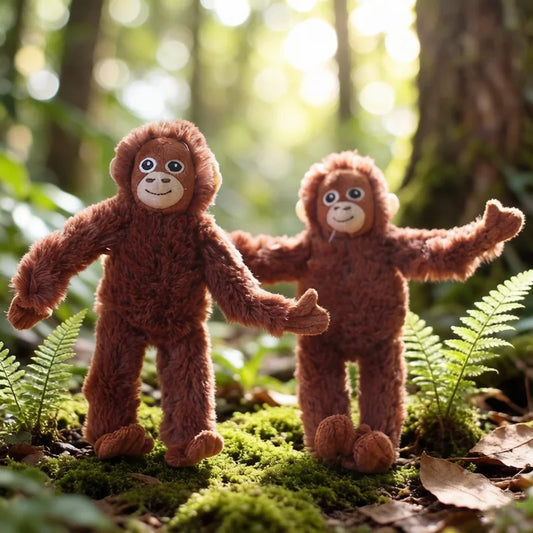 Gorilla Plush Keychain | Stuffed Monkey Doll Backpack Pendant Gift Plush Keychain Doll Peaceful Pleasures Health and Wellness