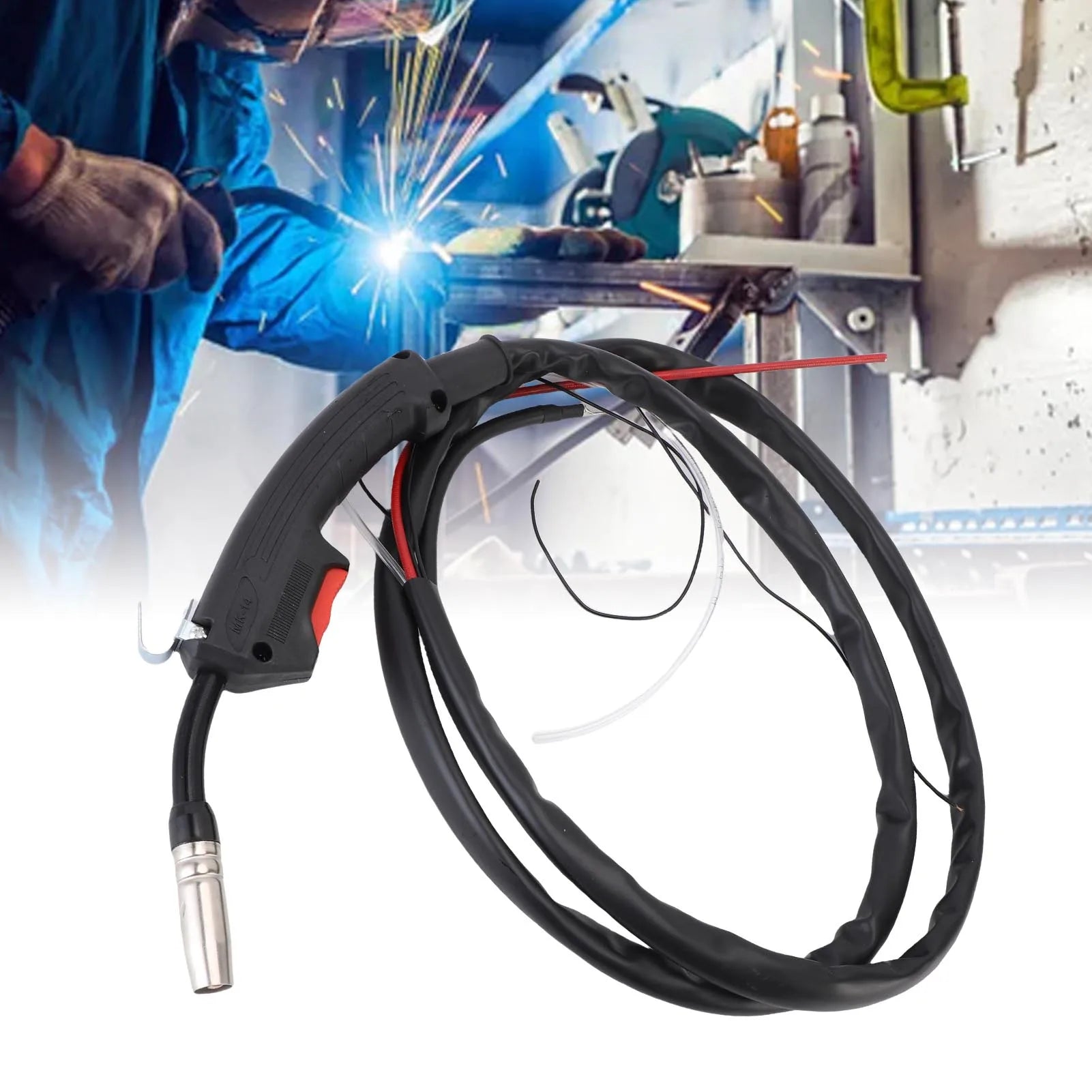 MIG Welding Torch Kit Ergonomic MIG Welding Torch Replacement 2 Meter 160A-200A Rubber Hose for CO2 Gas Protective Welding Gun Peaceful Pleasures Health and Wellness