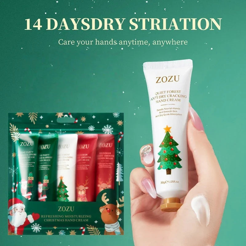 Christmas Hand Cream Gift Set – Niacinamide & Hyaluronic Acid 3×30g