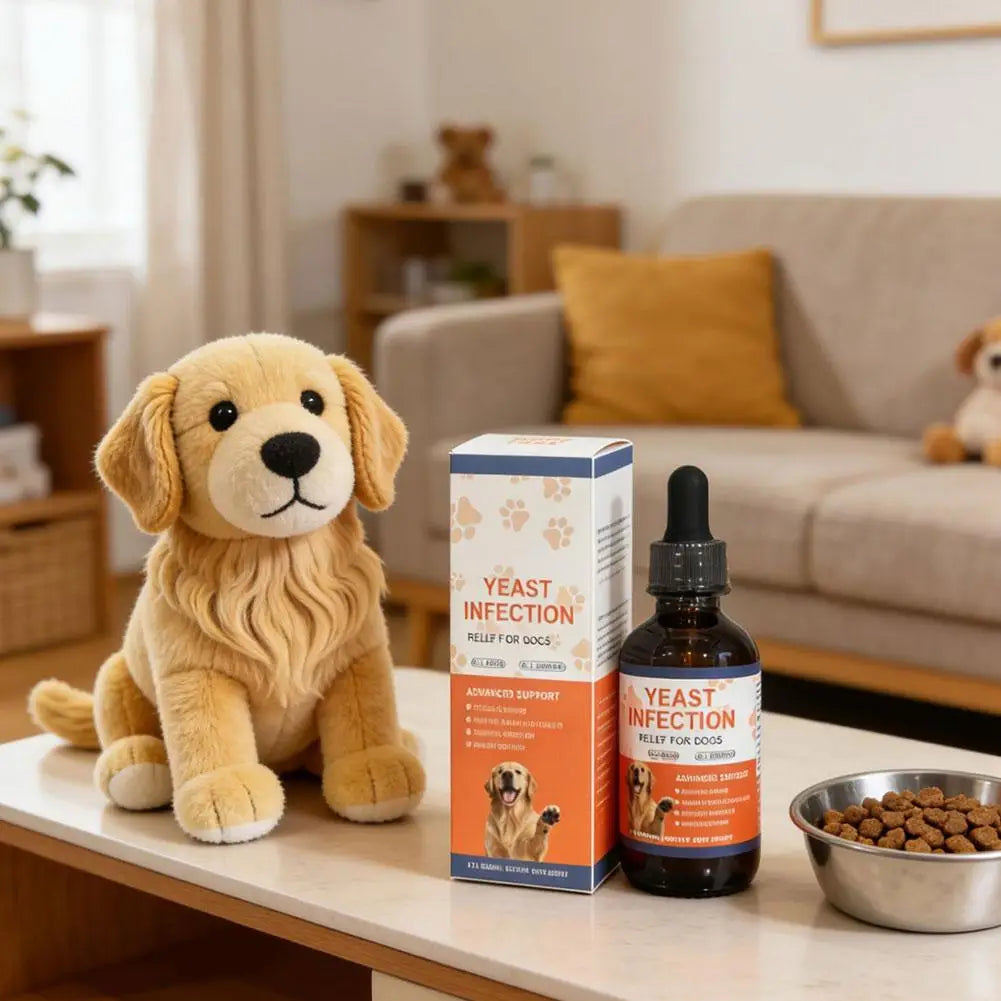 60ml Antipruritic Fur Health Immune Support Yeast Infection Relief Drops For Dog Cat Irritation Skin Pet Nutritional Supplement Peaceful Pleasures Health and Wellness