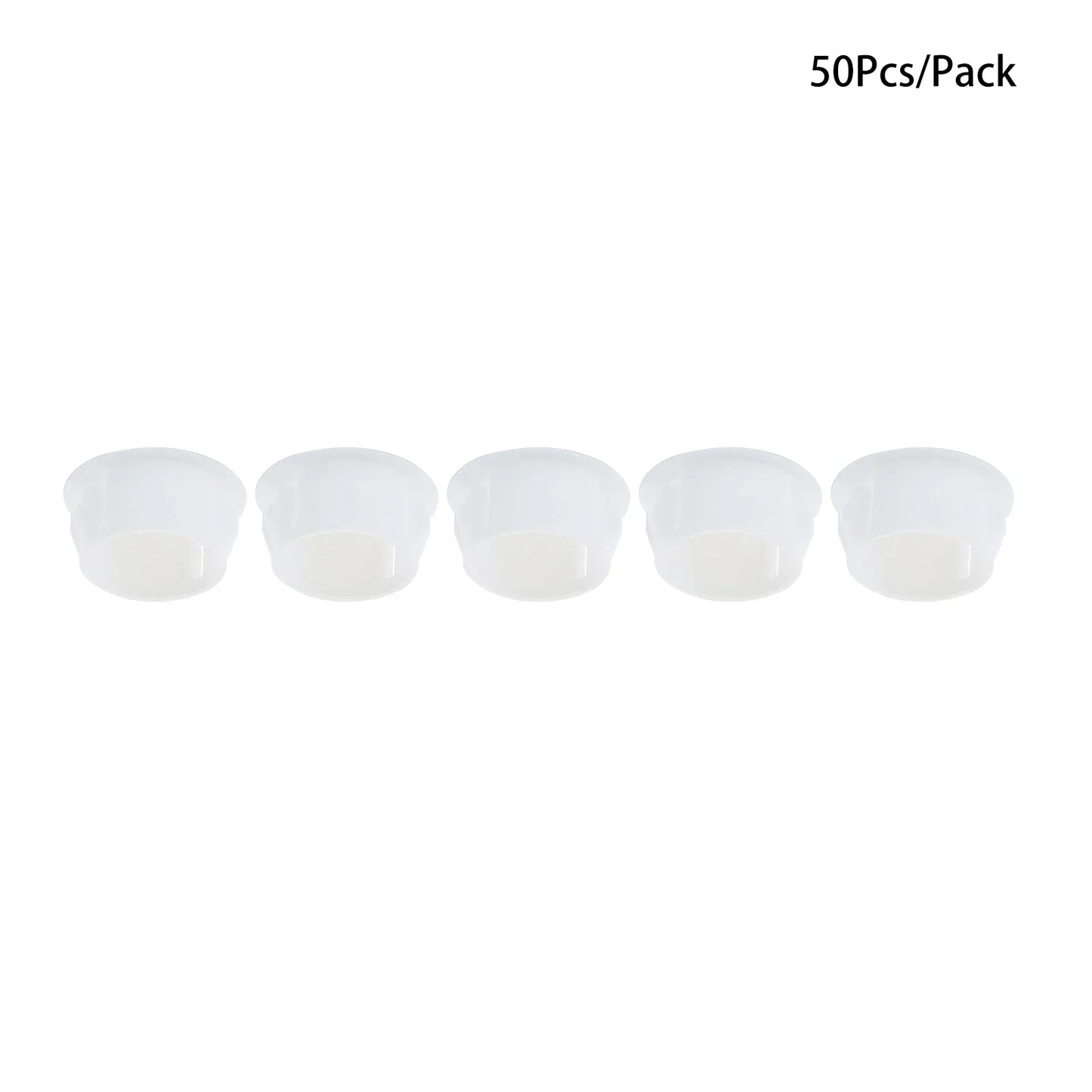 50Pcs Plastic Blanking End Caps Hole Plugs 5mm–32mm Black/White