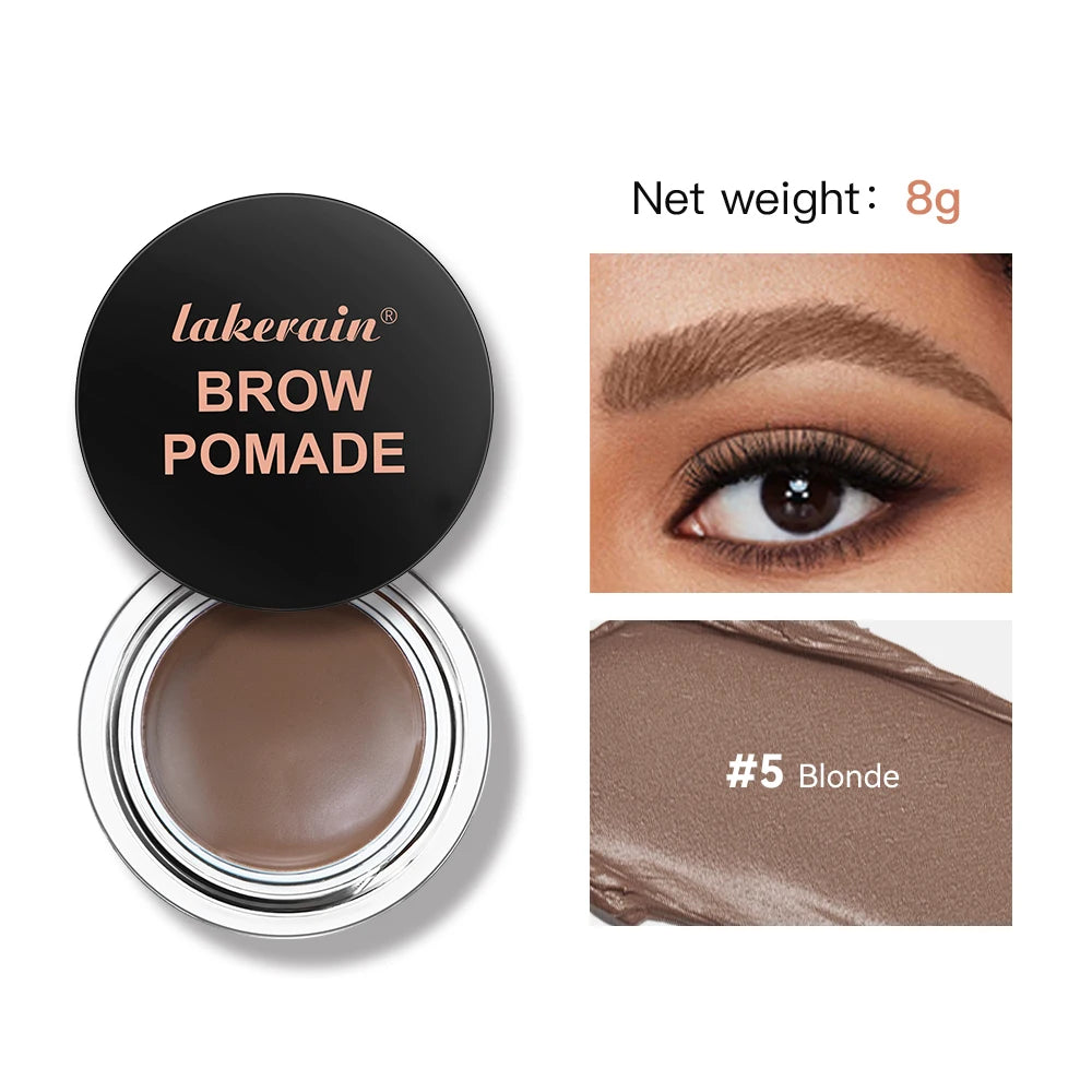 Lakerain Brow Pomade Long-Lasting Waterproof Sweatproof Natural Brown Black Smooth Eyebrow Brow Tint Pencil Makeup Cosmetics Peaceful Pleasures Health and Wellness 5Blonde