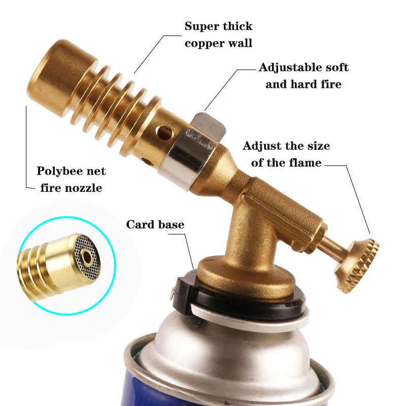 Portable Butane Brazing Torch – Copper Gas Welding Blowtorch Peaceful Pleasures Health and Wellness