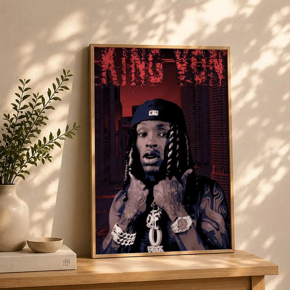 Rapper K-King VonS Poster HD Self Adhesive Waterproof Wall Art Ideal for Home Office Dorm Bedroom Great Gift Peaceful Pleasures Health and Wellness