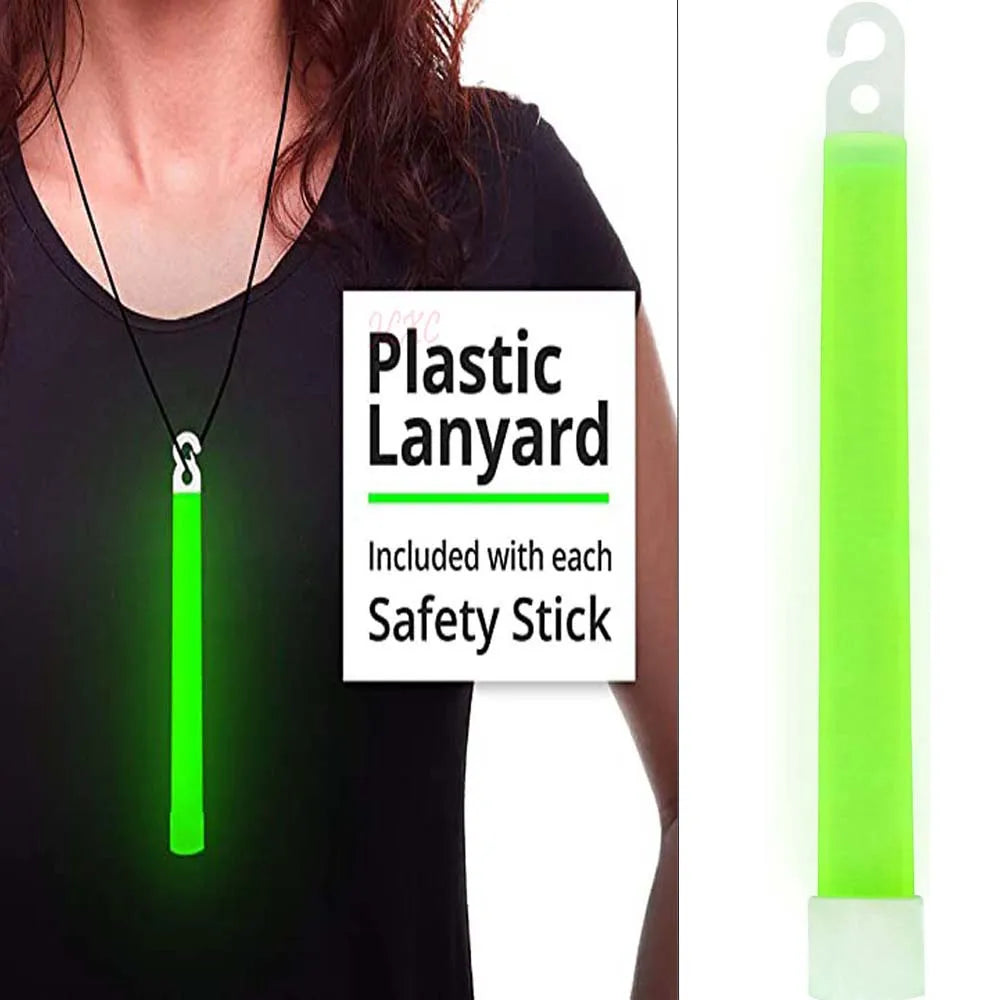 6inch 10 pcs Glow Stick 24-hour Chemical Fluorescent Colorful Light Camping Decoration Party Club Emergency survival tools Peaceful Pleasures Health and Wellness