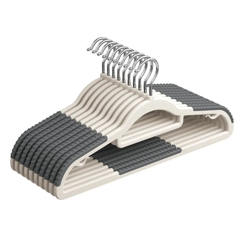 10-Pack Slim Clothes Hangers with Anti-Slip Pads | Space Saving