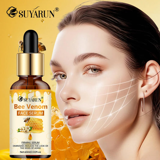 SUYARUN Bee Venom Facial Serum - Anti-Aging Firming Essence for Wrinkle Reduction & Youthful Glow. Peaceful Pleasures Health and Wellness