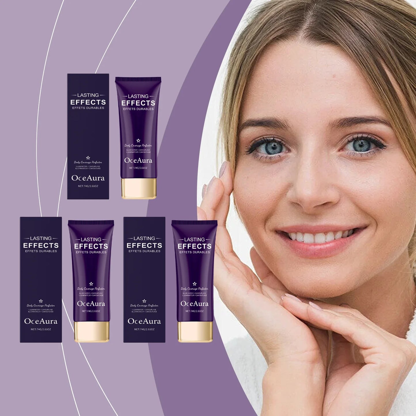 OceAura Flawless Concealer – Waterproof, Full Coverage, All Skin
