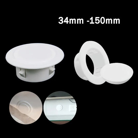 PP Plastic Wall Hole Cover Plug | Decorative Vent Cap 40–150mm Wall Hole Cover Plug Oasis Select