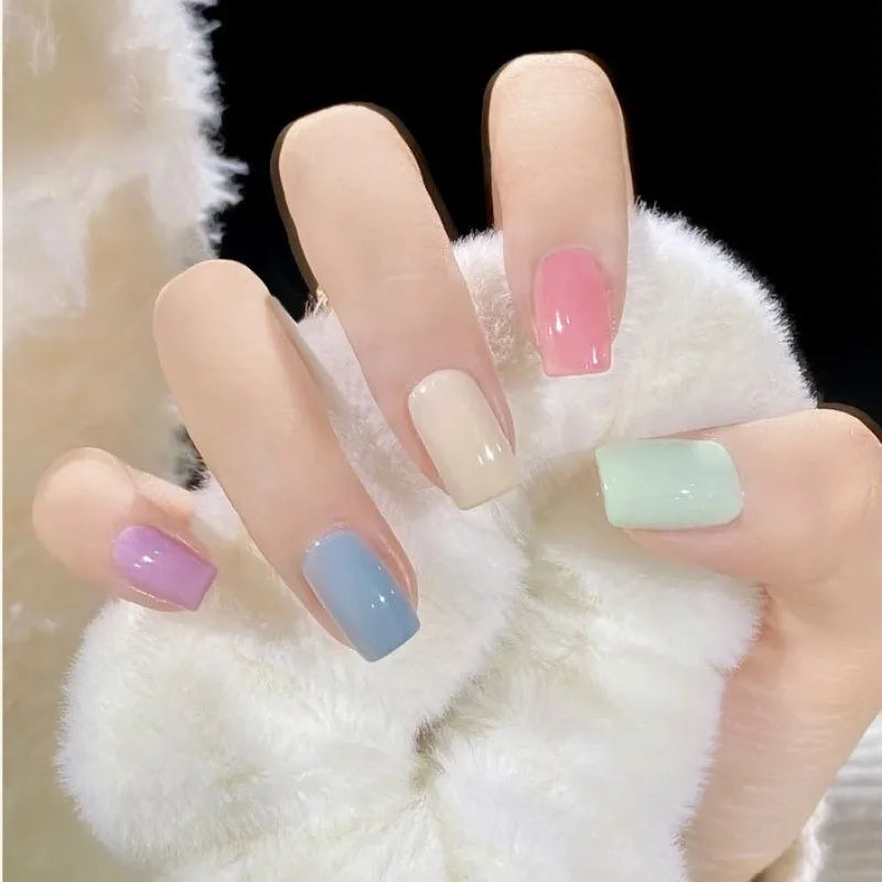 12-Color Macaron Gel Nail Polish Set – Pastel Jelly UV LED 15ml
