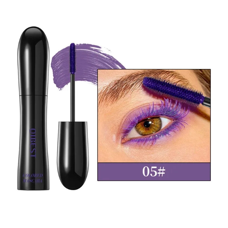 6-Color Waterproof Mascara – Volumizing, Lengthening, Smudge-Proof