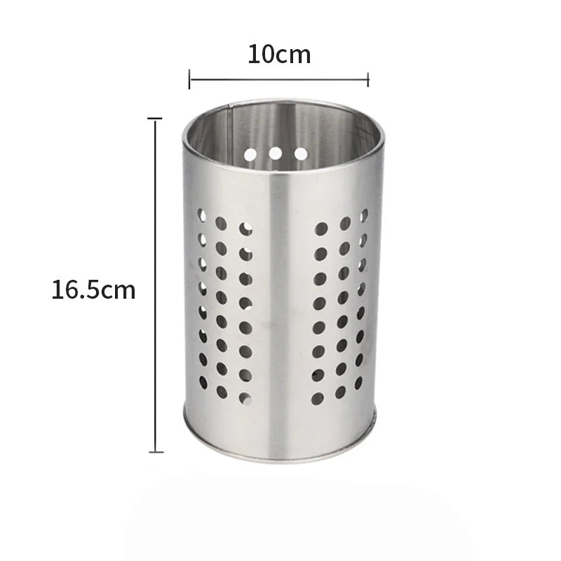 Small Stainless Steel Utensil Holder, Silverware Utensil Drying Rack, Utility Sturdy Home Kitchen Daily Use Utensil Drainer for Peaceful Pleasures Health and Wellness 10
