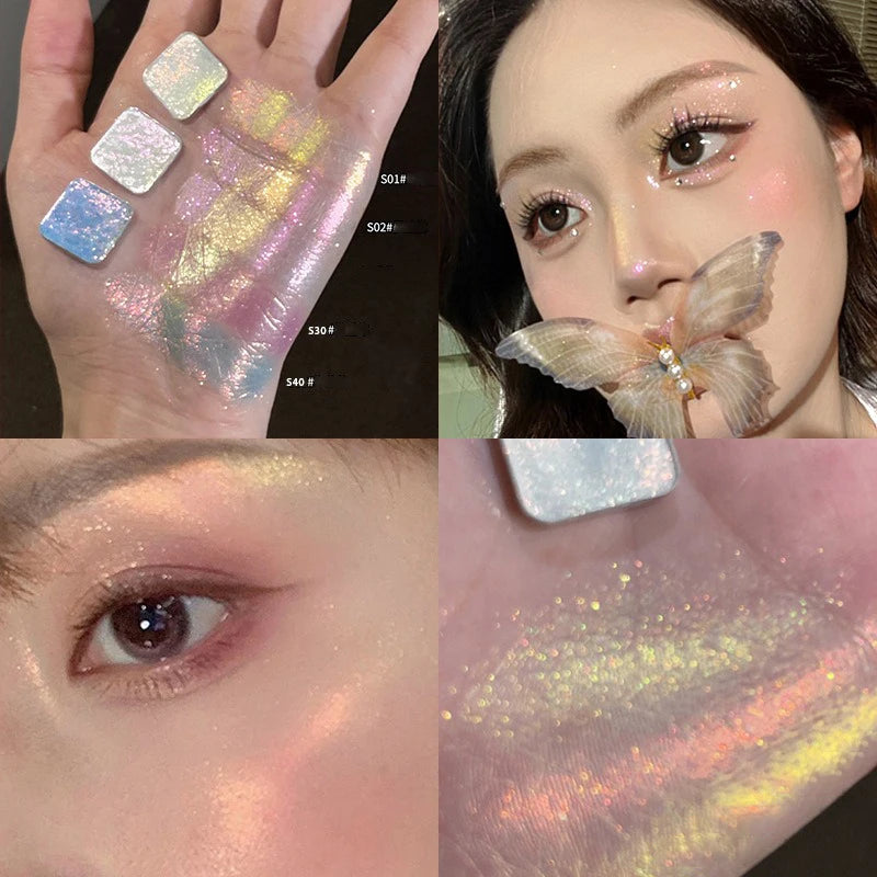 Diamond Monochrome Highlighter Eyeshadow | Shimmer Metallic