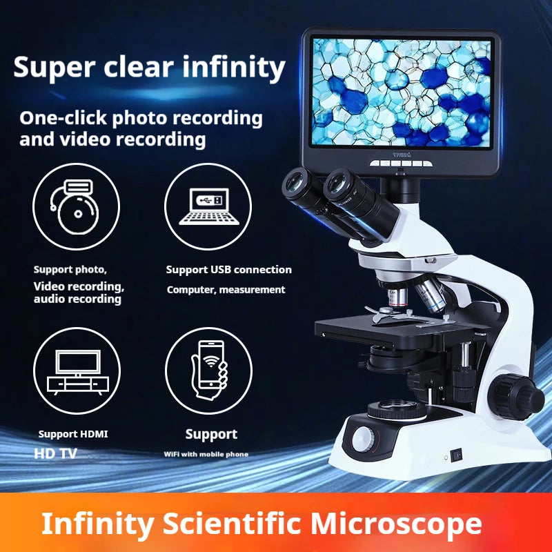 Research Grade Biological Microscope Plan/infinity Optical System Experimental University Specific Medical Photography Peaceful Pleasures Health and Wellness
