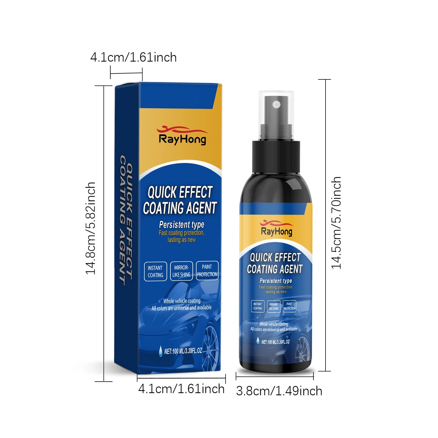 Rayhong Car Coating Spray | Gloss, Antifouling Paint Protection