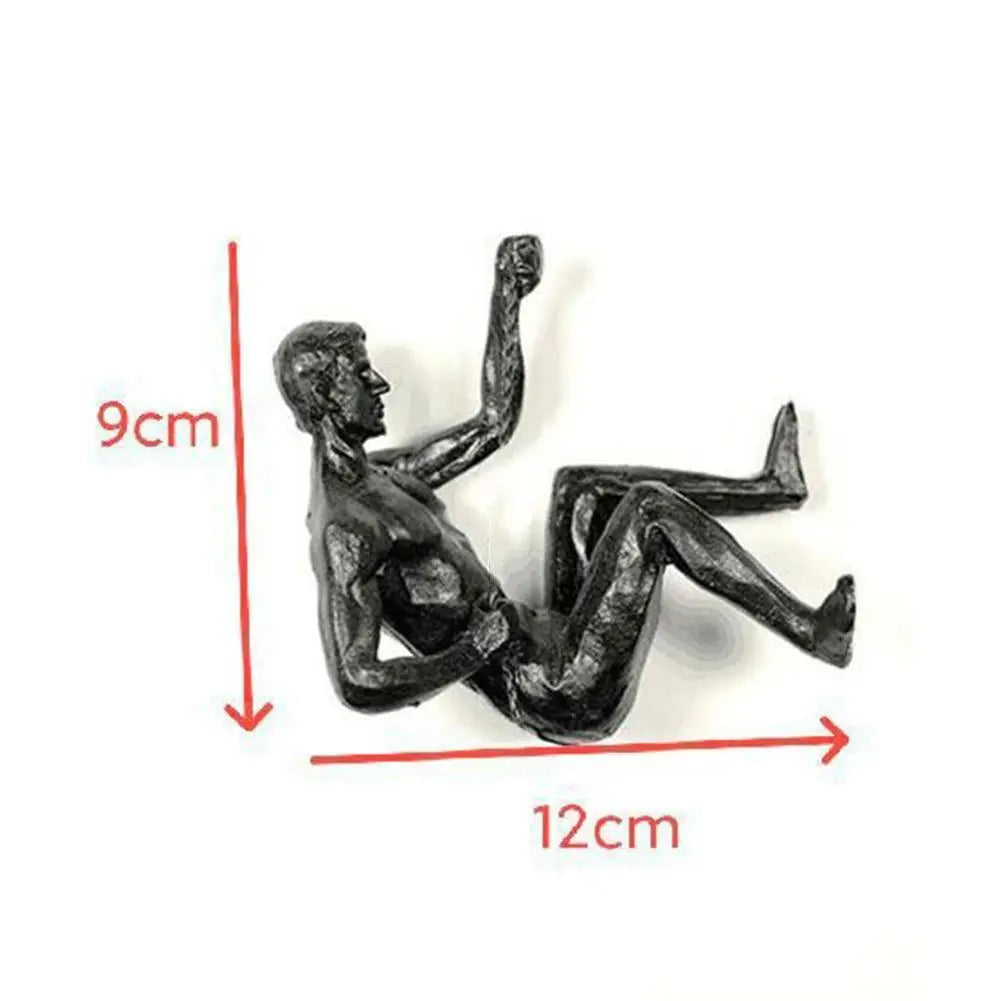 Rock Climbing Sculpture Wall Decoration for Athletes Peaceful Pleasures Health and Wellness