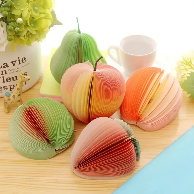 100 Pages Creative Apple Notes DIY Post-it Notes Fruit Post-it Notes School Office Account Stationery Stickers Peaceful Pleasures Health and Wellness