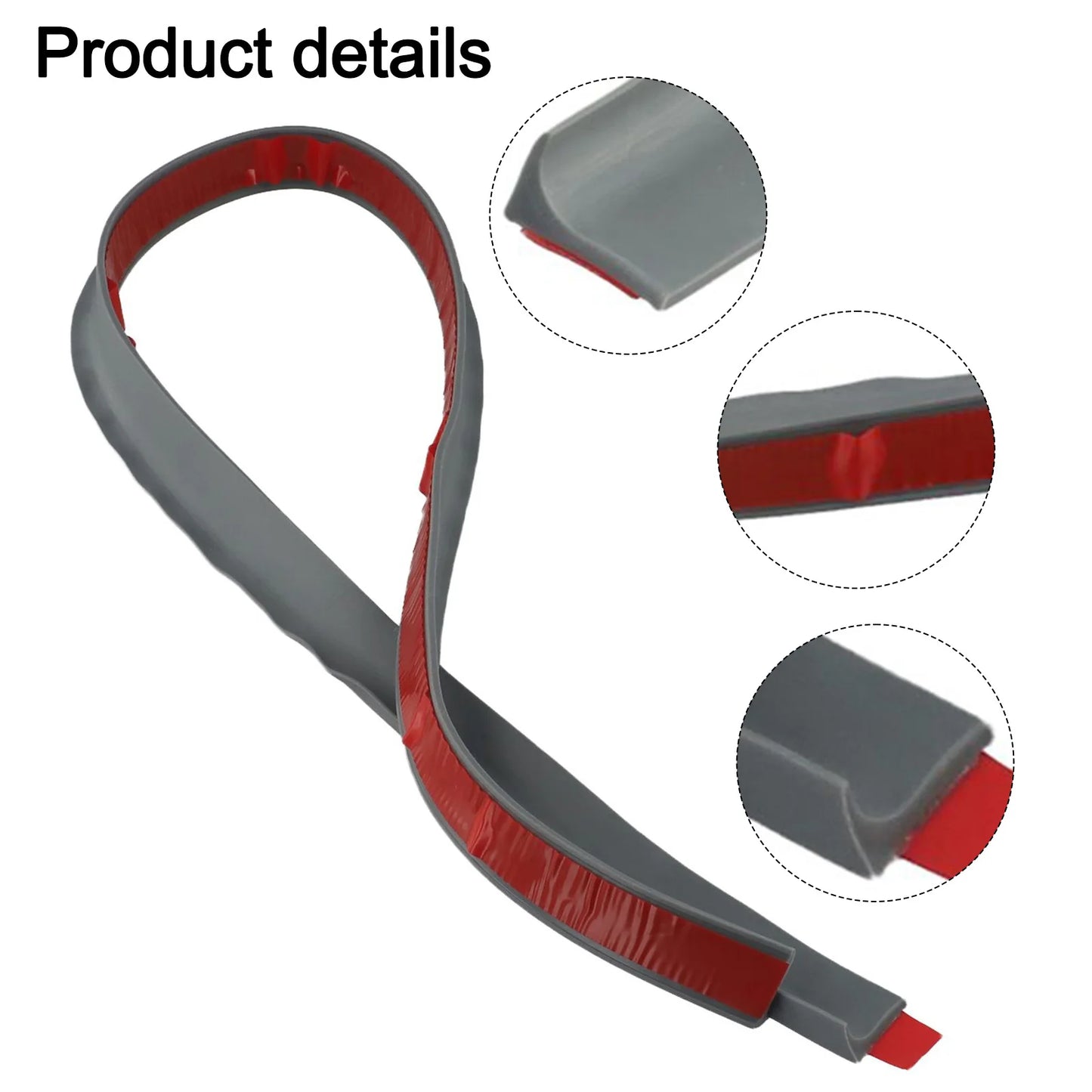 Bathroom Retention Water Barrier Strip Dry&wet Separation Silicone