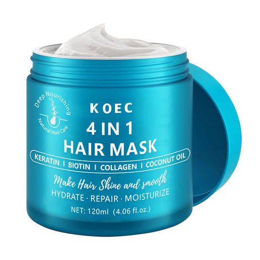 Keratin repair hair mask, collagen conditioner hair mask, nourishing, moisturizing and moisturizing, improving dry and frizzy ha Peaceful Pleasures Health and Wellness 1pcs