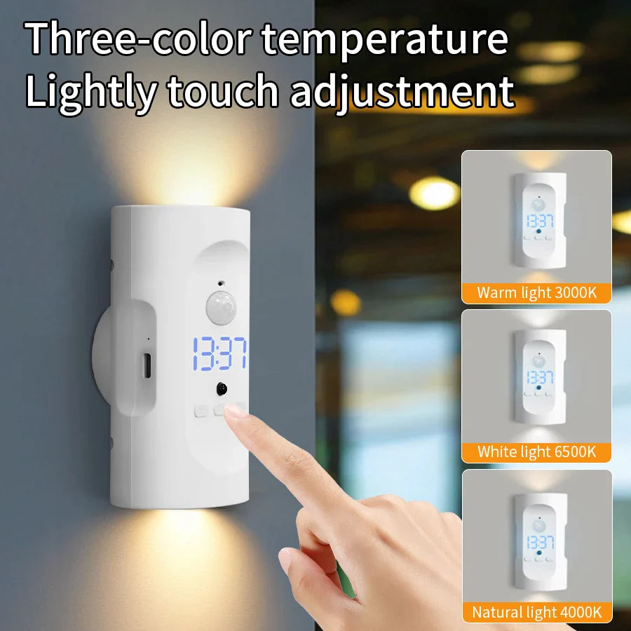 Motion Sensor LED Wall Light – 3 Colors Wireless Magnetic Spotlight