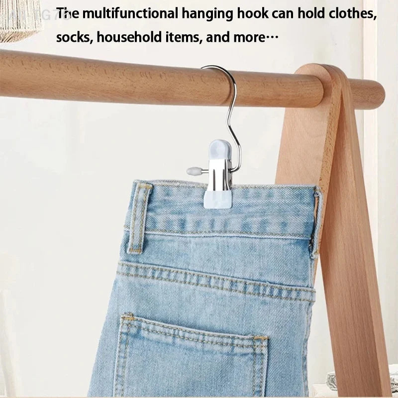 Stainless Steel Clip Hangers for Socks & Underwear – 10pcs