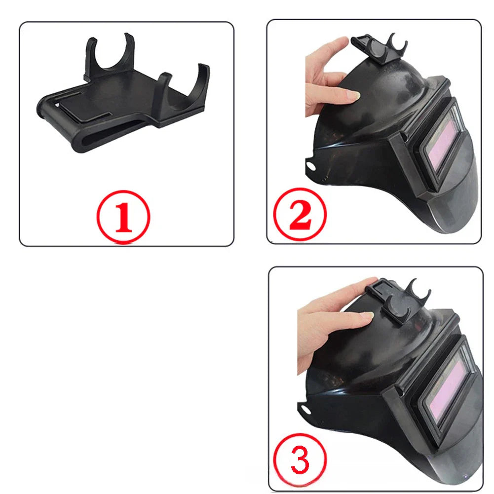 Welding Helmet Headlight Mount Bracket | ABS Light Stand Base