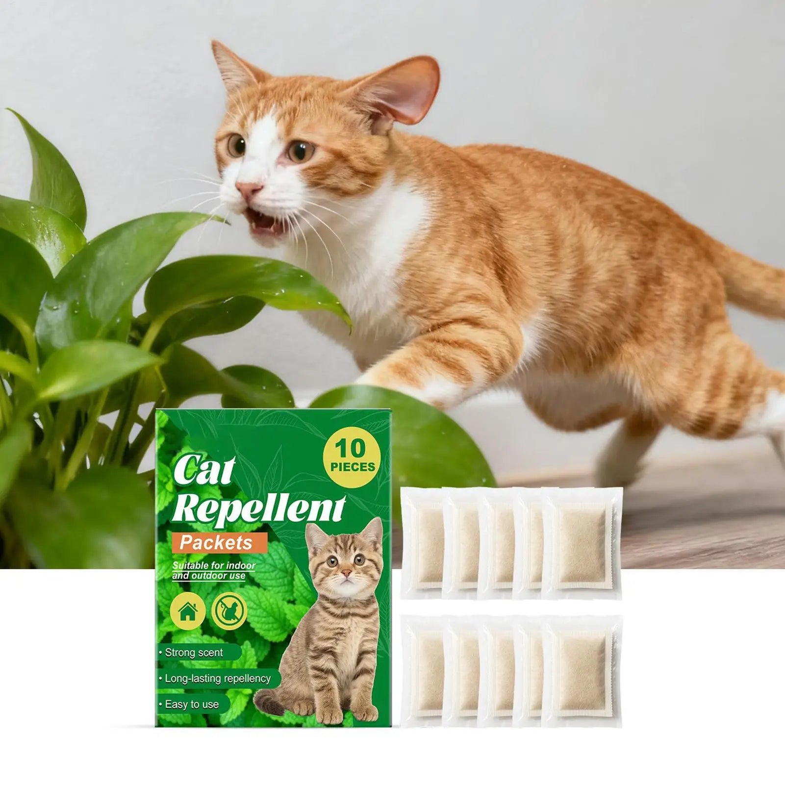 Cat Training Aids 10 Pieces Behavior Training Outdoor Indoor Bags For Kittens Indoor Home Plants Outdoor Garden Lawn Yard Peaceful Pleasures Health and Wellness