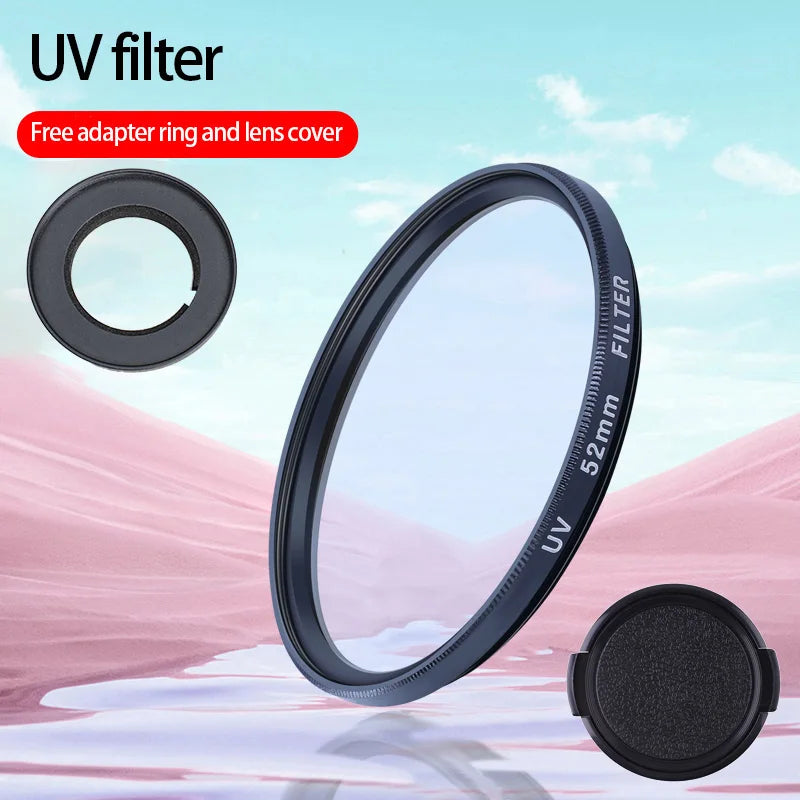 52mm ND & CPL Filters Set For DJI Osmo Action6 Neutral Density Camera Lens ND Filter And Filter Adapter Ring Peaceful Pleasures Health and Wellness YELLOW