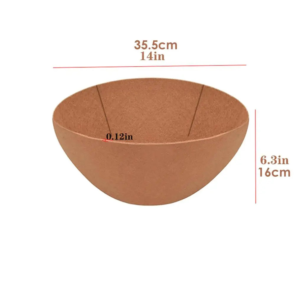 Felt Planter Basket Liners Set of 3 – Round Pre-Cut Garden Inserts
