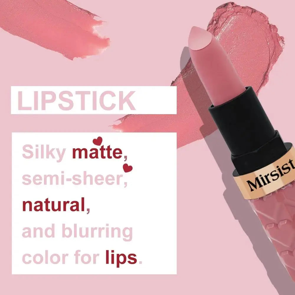 Mirsist 3-Piece Matte Velvet Lipstick Set – Waterproof & Long-Lasting