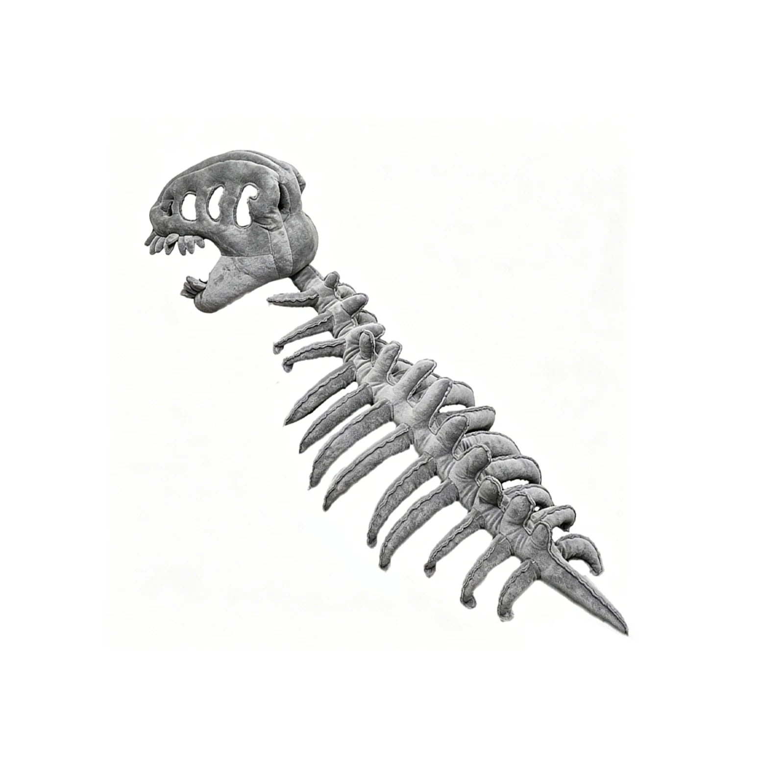 PP Cotton Silly Dino Skeleton Hood Softness Realistic 3D Dinosaur Skull Outfit Easy To Clean for Dress-Up Play Parties & Photos Peaceful Pleasures Health and Wellness Grey 80cm