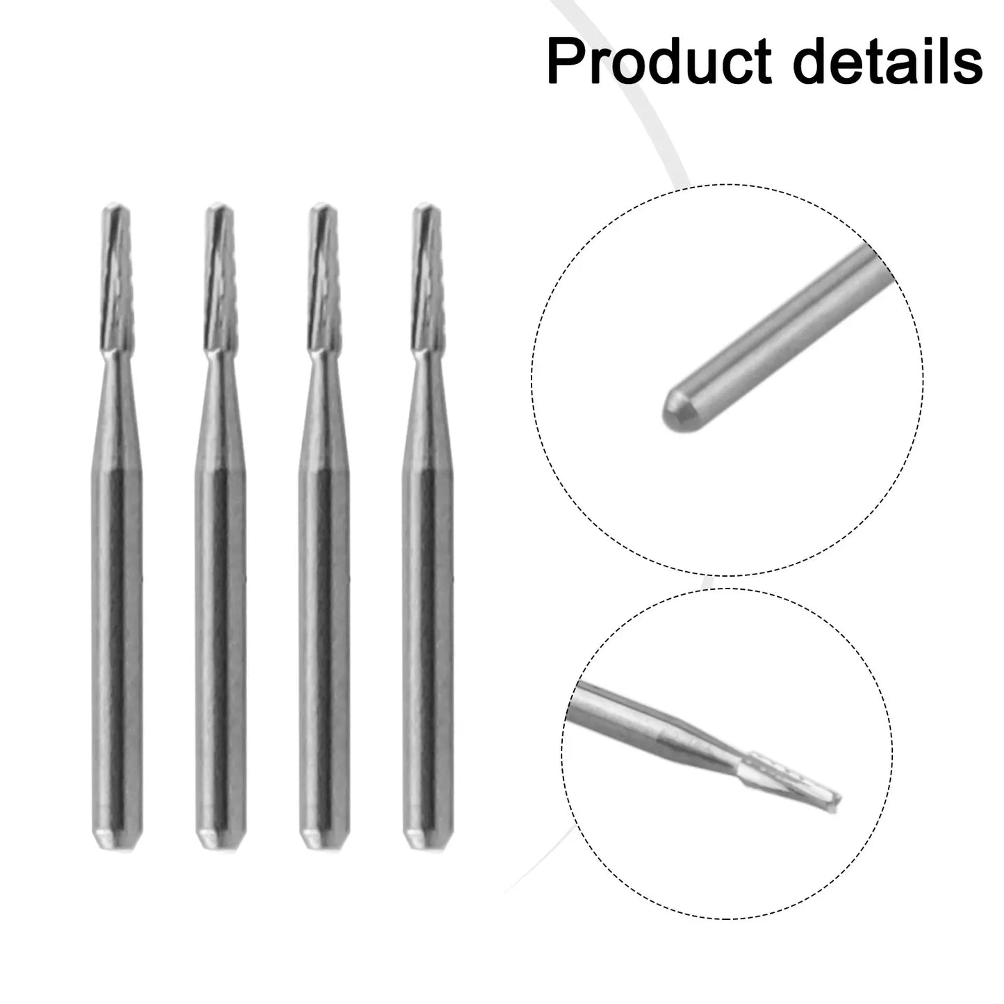 4-Pack 1mm Carbide Drill Bits for Auto Glass & Windshield Repair