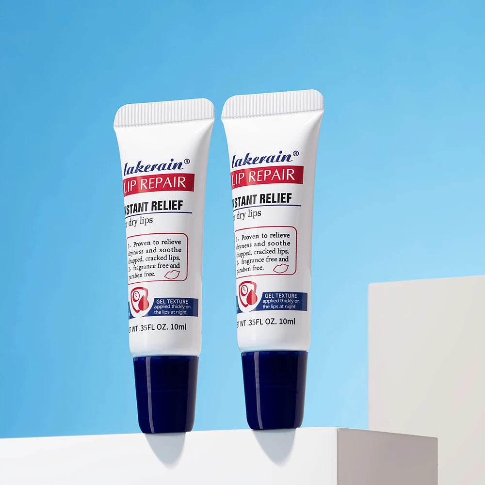 Lip Repair Balm Moisturizing Ointment Pack Of Two Instant Relief For Dry Lips Liquid Formula Reduces Chapping Lip balm lip oil Peaceful Pleasures Health and Wellness