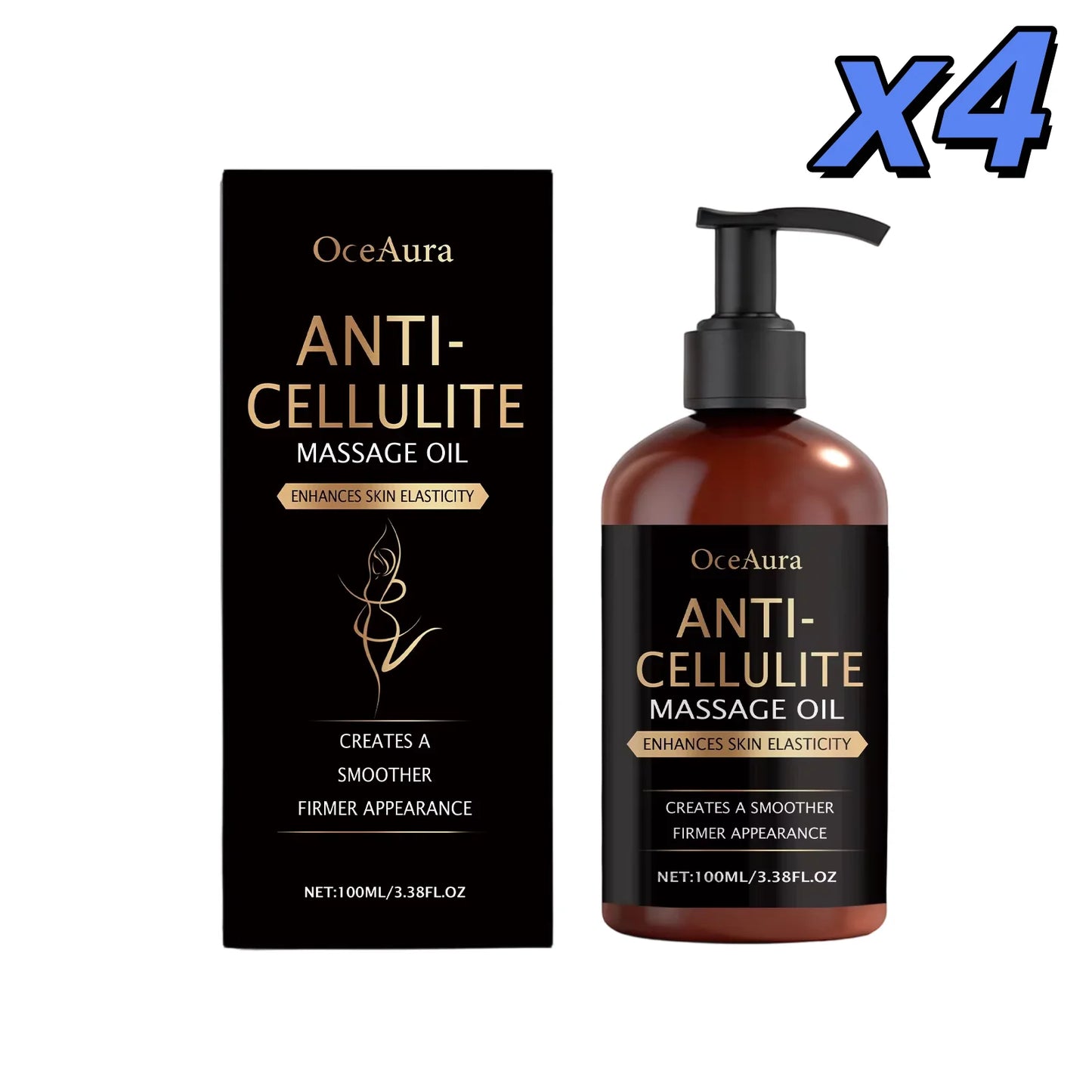 Body Firming Oil Anti Cellulite Improve Sagging Tightening Nourishing Dry Skin Brightening Body Hydrating Massage Essential Oil Peaceful Pleasures Health and Wellness 400ml boxed