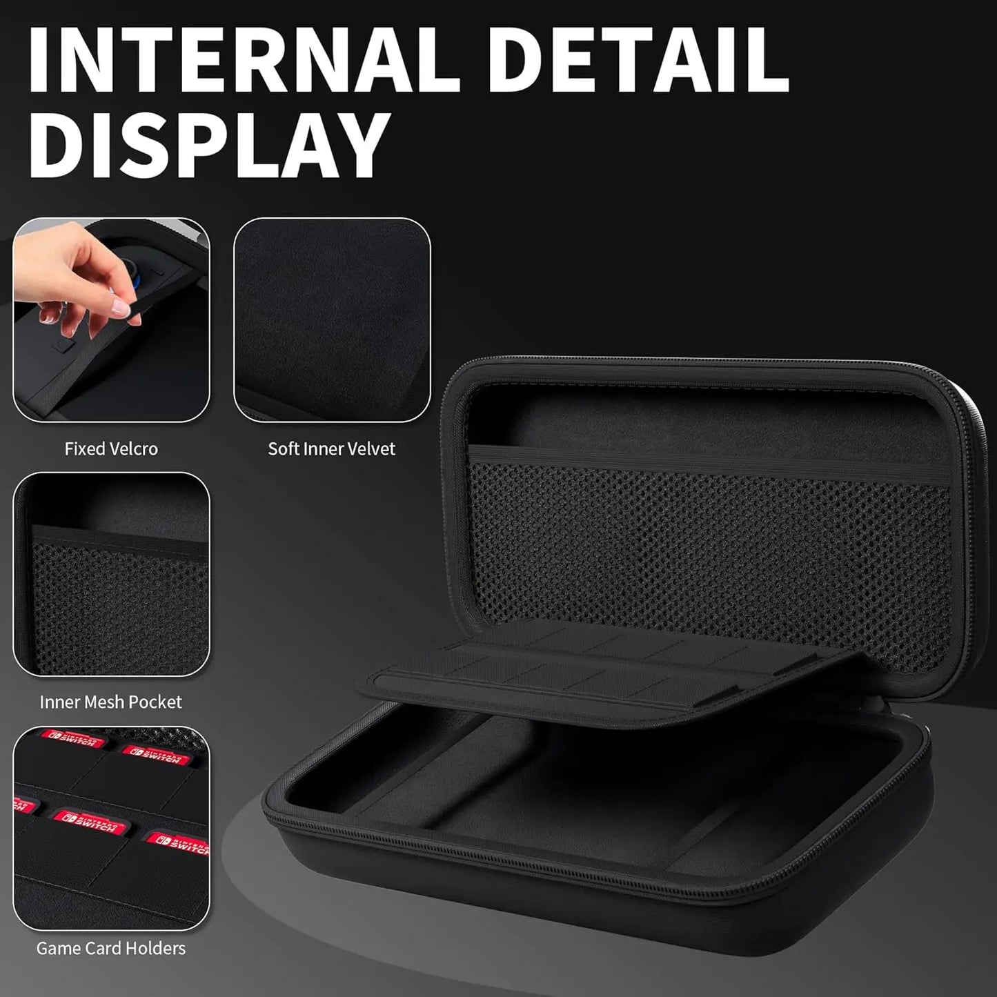 Robust And Water-Resistant Travel Carrying Case For Switch 2 Console & Accessories Hard Shell Console Storage Bag For Switch 2 Peaceful Pleasures Health and Wellness